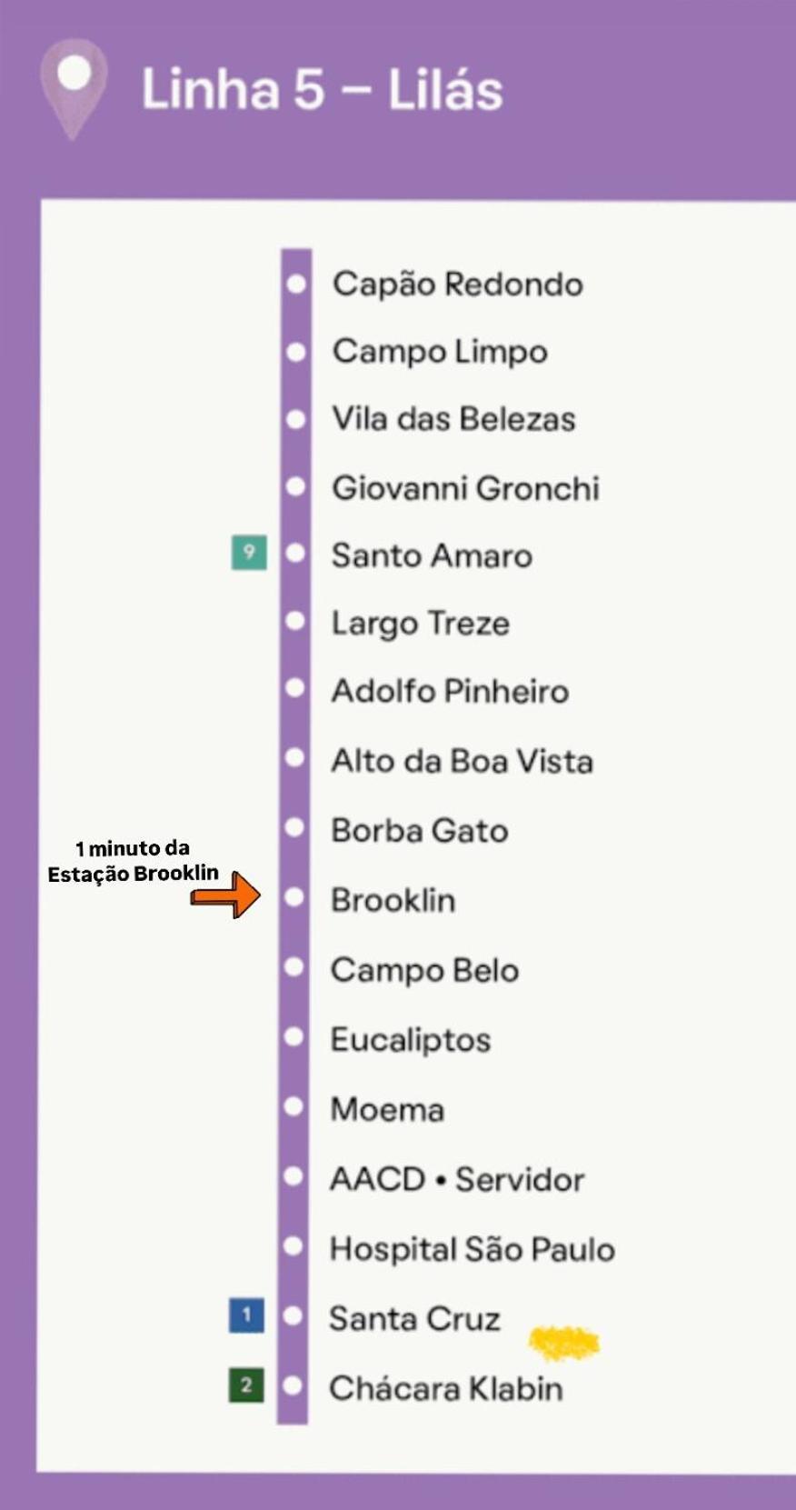 Metro Brooklin - Novo E Charmoso - Completo - Ar Condicionado São Paulo